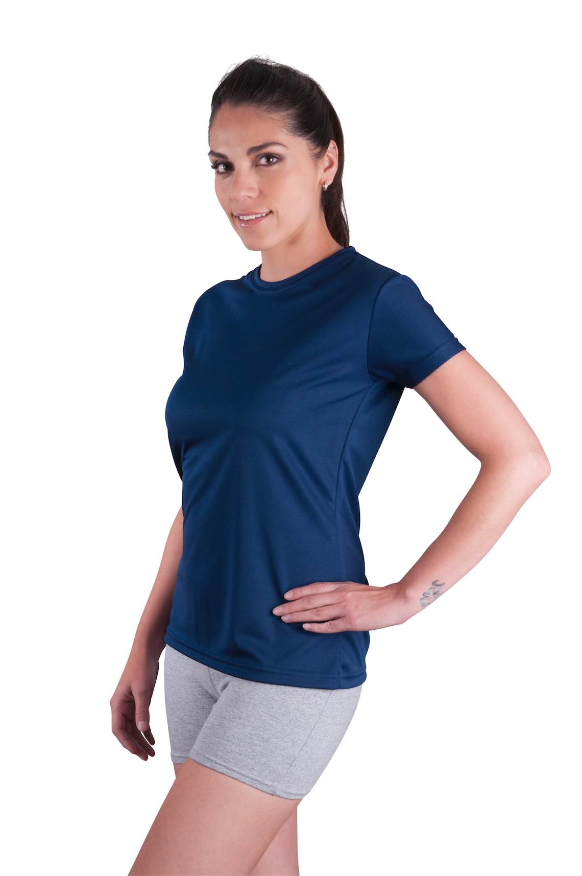 Playera de Cuello Redondo para Dama ULTRA-DRY 100% Poliéster 117D