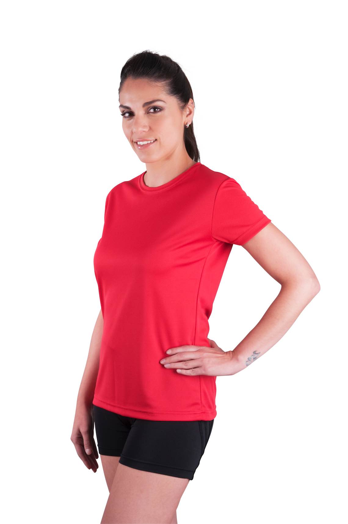 Playera de Cuello Redondo para Dama ULTRA-DRY 100% Poliéster 117D