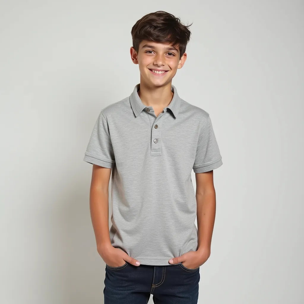 Playera Polo Piqué Juvenil RENCA - 50% Poliéster/50% Algodón #121
