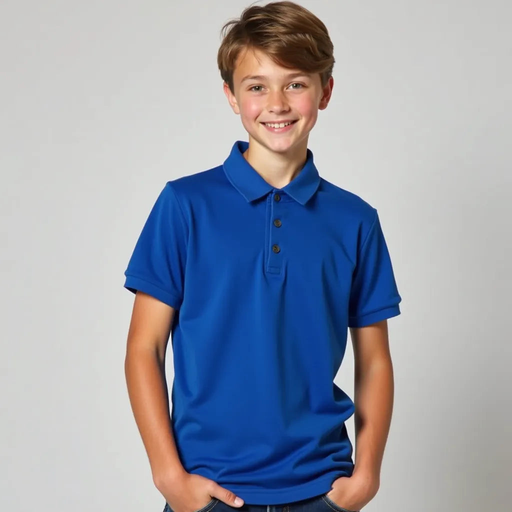 Playera Polo Piqué Juvenil RENCA - 50% Poliéster/50% Algodón #121