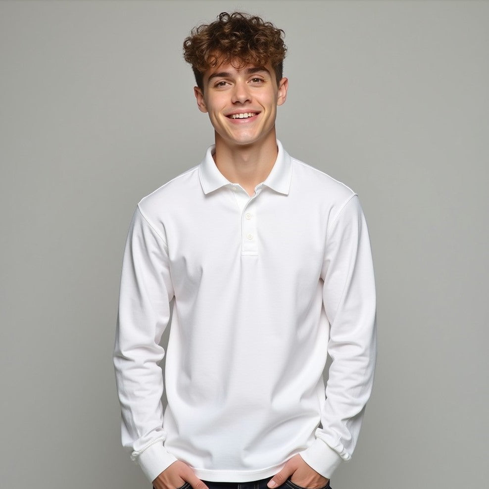 Playera Polo de Manga Larga para Caballero ULTRA-DRY 100% Poliéster 118L