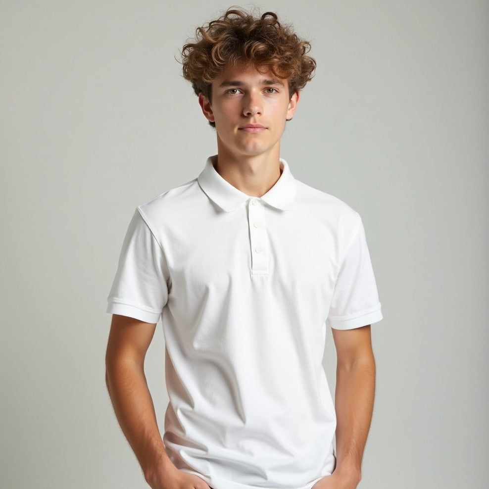 Playera Polo Piqué Juvenil RENCA - 50% Poliéster/50% Algodón #121