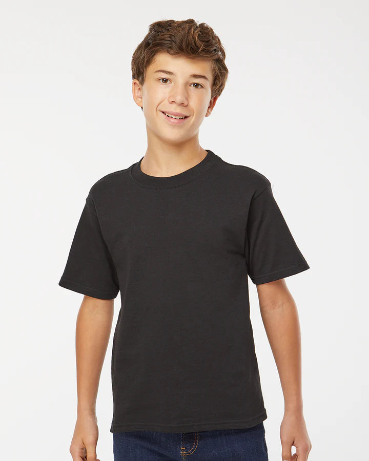 Playera de Cuello Redondo Juvenil M&O - 100% Algodón #4850 (Colores Básicos)