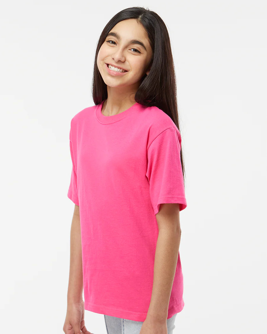 Playera de Cuello Redondo Juvenil M&O - 100% Algodón #4850 (Colores Secundarios)