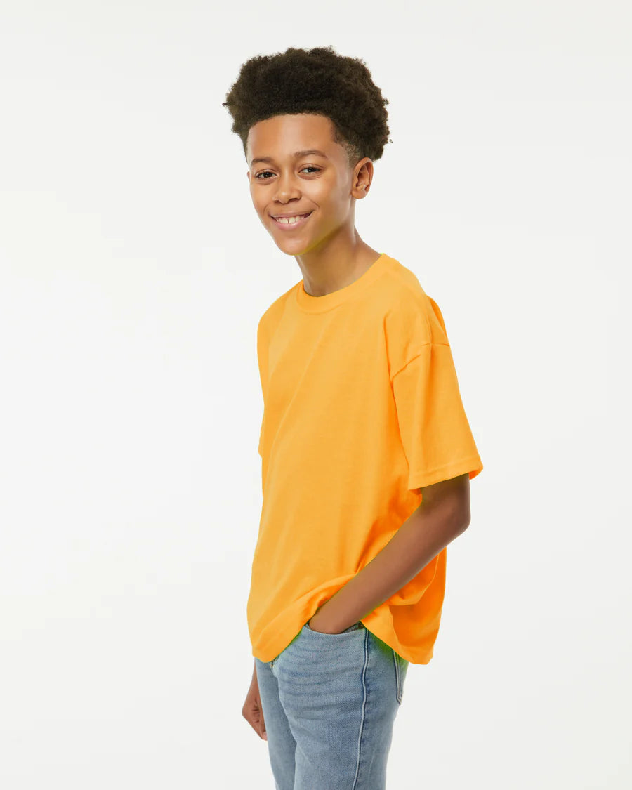 Playera de Cuello Redondo Juvenil M&O - 100% Algodón #4850 (Colores Secundarios)