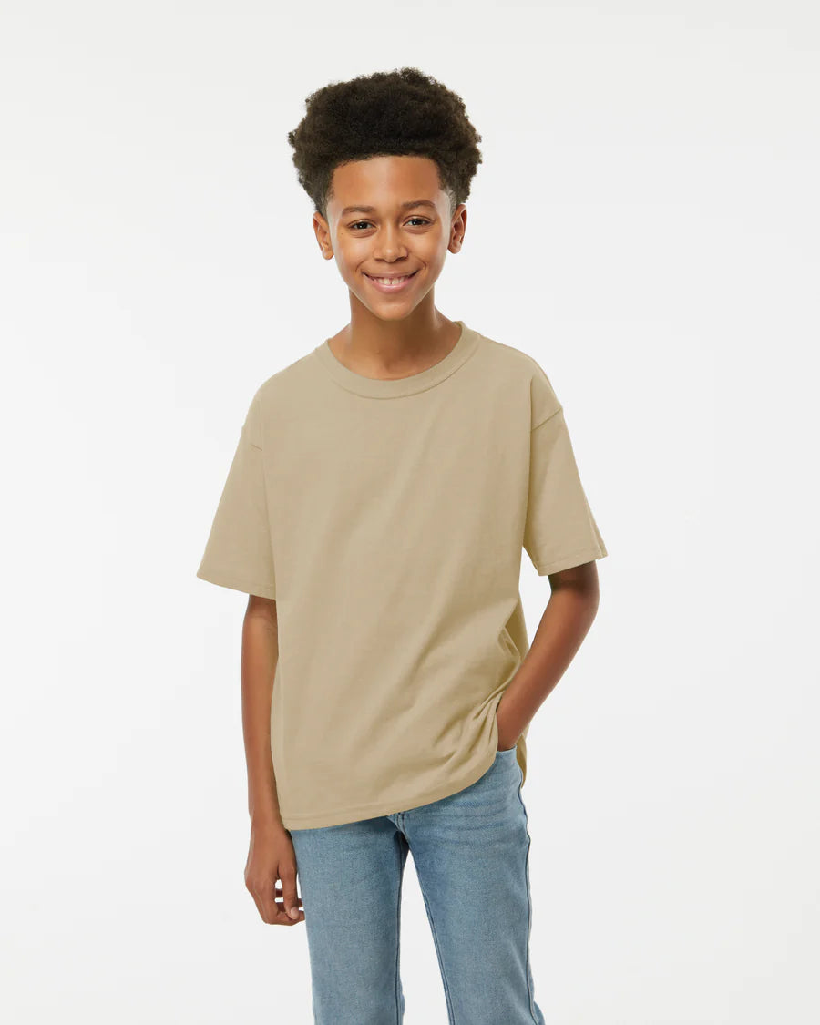 Playera de Cuello Redondo Juvenil M&O - 100% Algodón #4850 (Colores Secundarios)