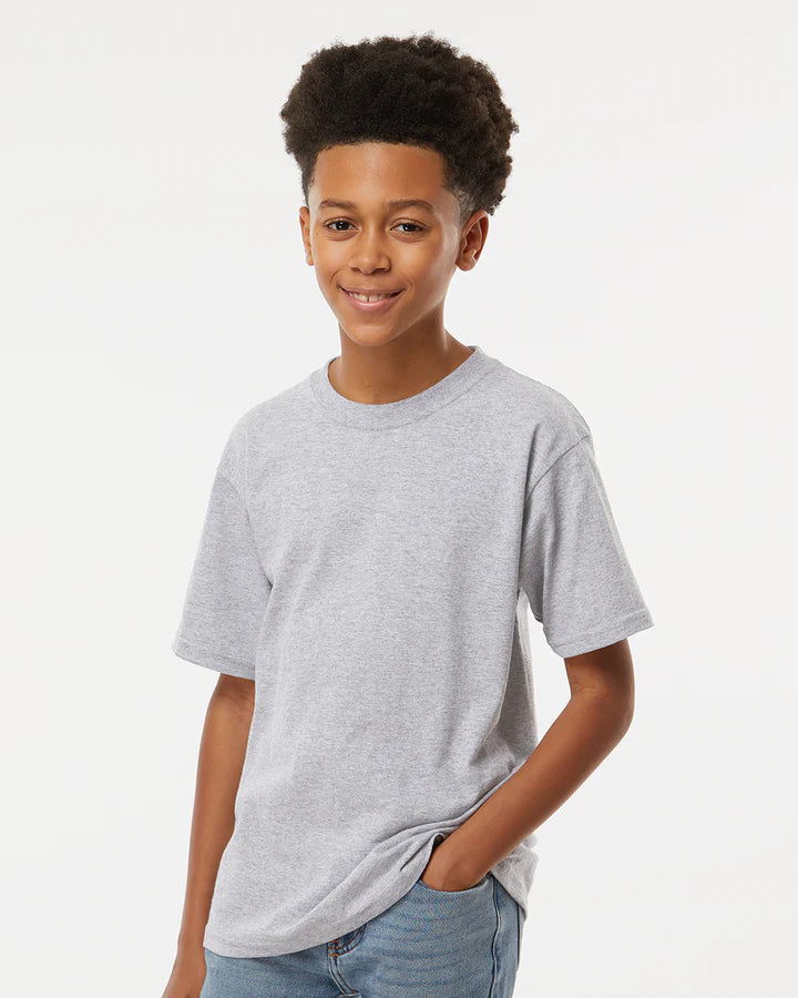 Playera de Cuello Redondo Juvenil M&O - 100% Algodón #4850 (Colores Básicos)