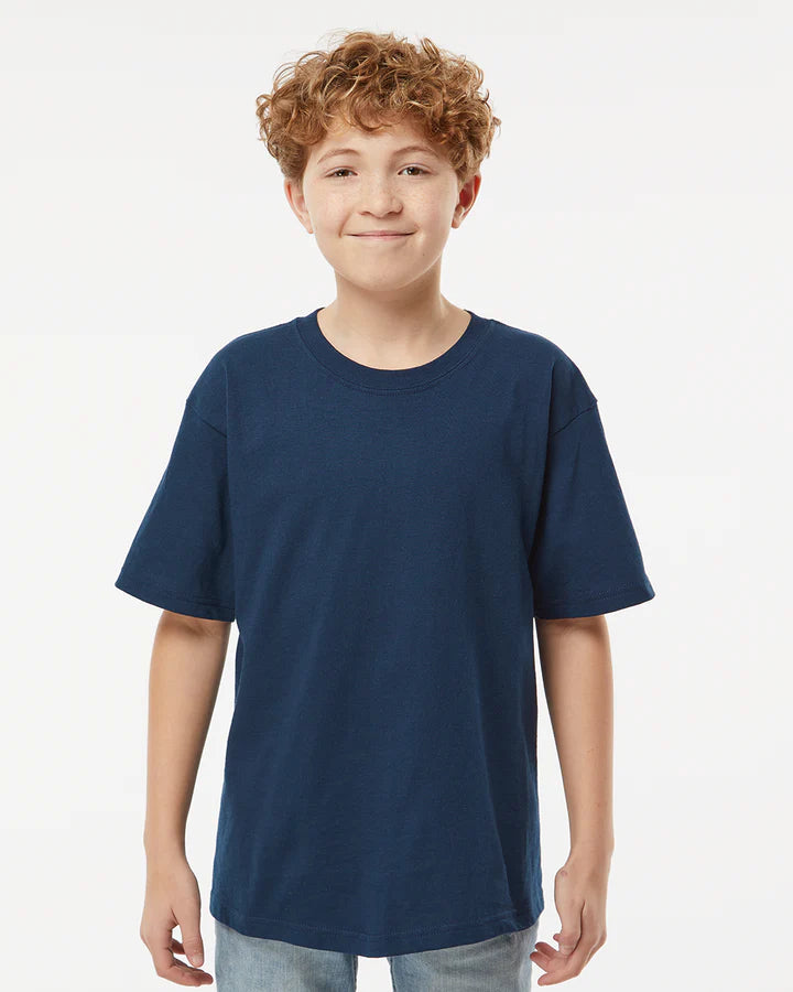 Playera de Cuello Redondo Juvenil M&O - 100% Algodón #4850 (Colores Básicos)