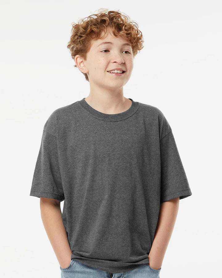 Playera de Cuello Redondo Juvenil M&O - 100% Algodón #4850 (Colores Básicos)