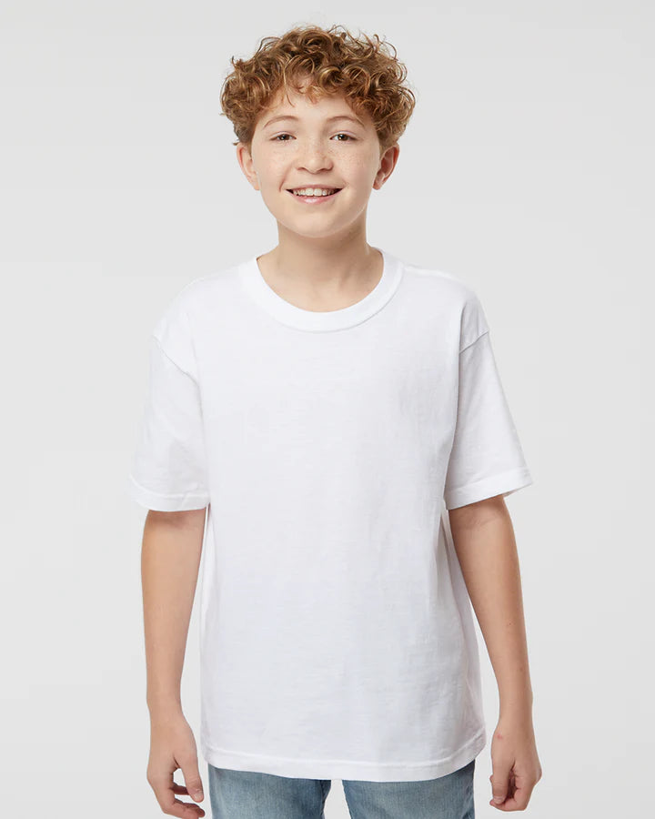 Playera de Cuello Redondo Juvenil M&O - 100% Algodón #4850 (Colores Básicos)