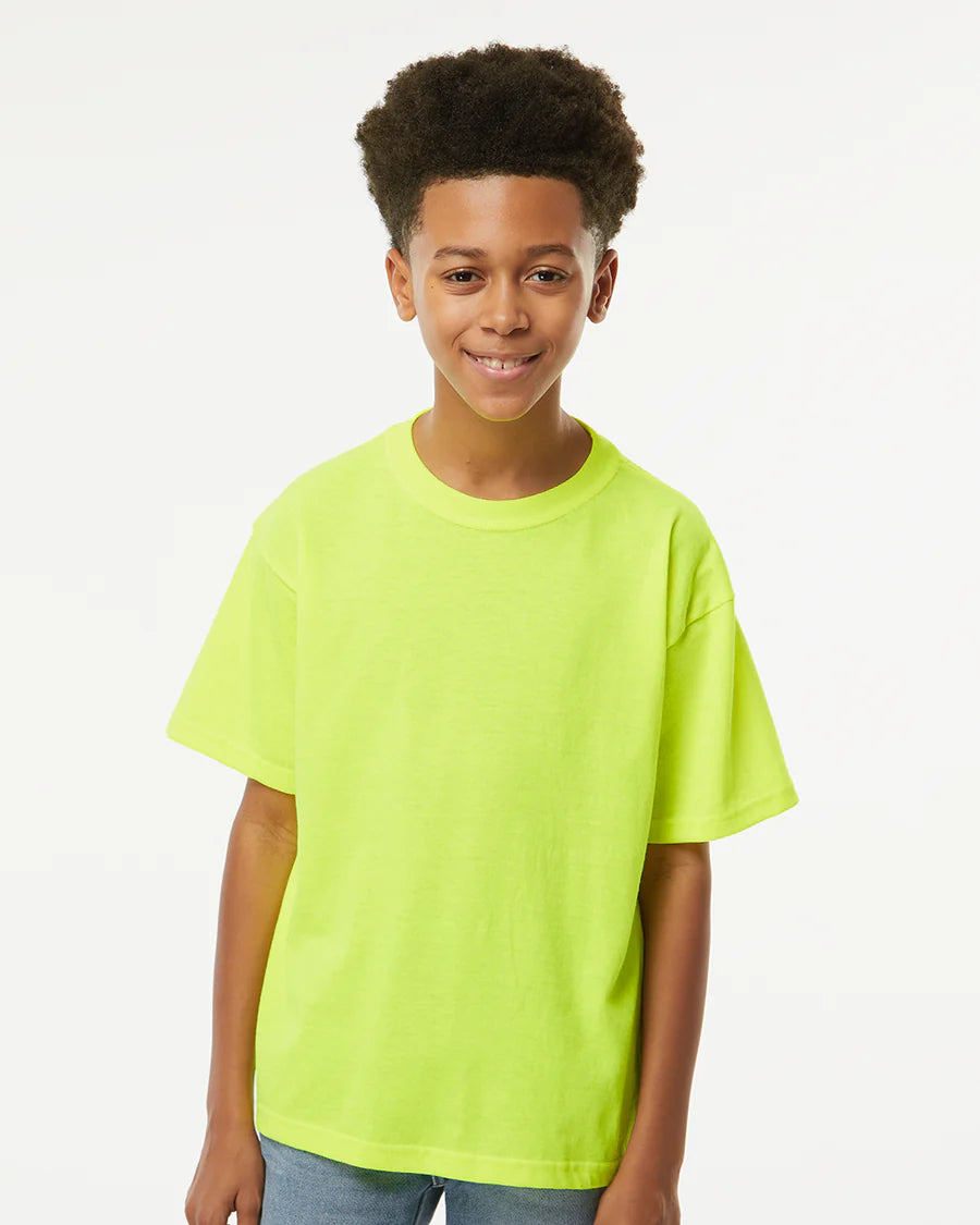 Playera de Cuello Redondo Juvenil M&O - 100% Algodón #4850 (Colores Secundarios)