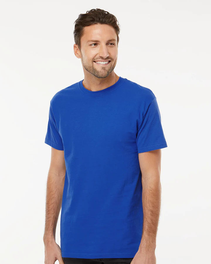 Playera de Cuello Redondo M&O 100% Algodón #4800 (Colores Básicos)